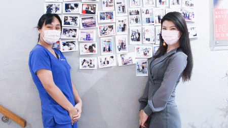 身型改善，笑容也美麗